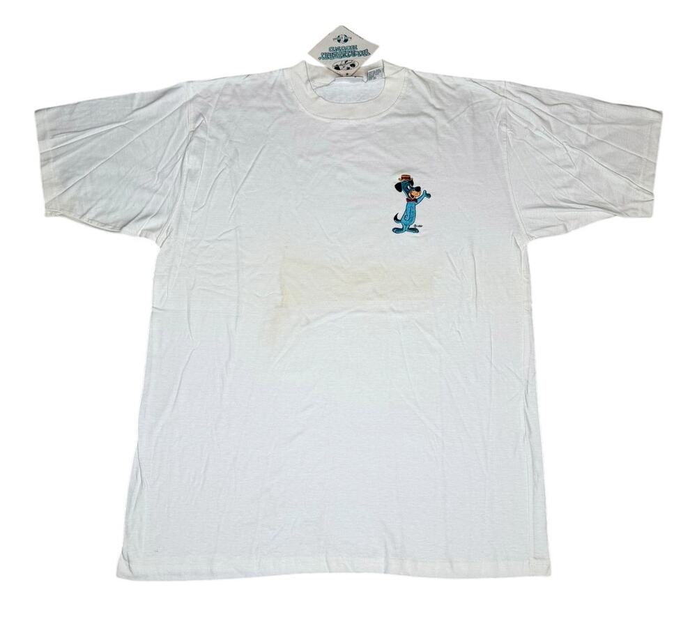 Vintage 90s Huckleberry Hound Cartoon Embroidered T-Shirt